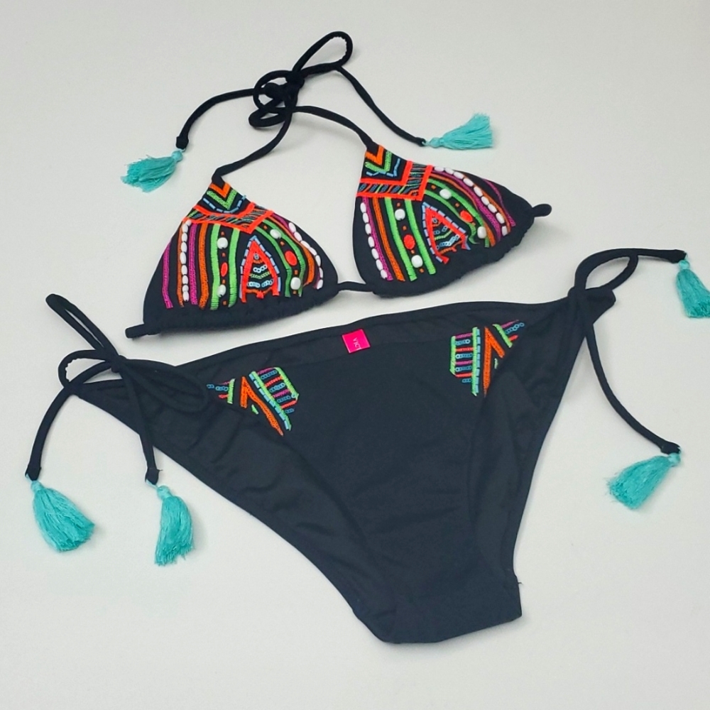 Victoria Secret Embroidered String Bikini